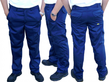 Herrenhose, Arbeitshose, Rettungsdiensthose, blau