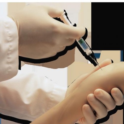 Trainingsarm mit Hand f�r i.v., i.m., s.c. Injektionen f�r R17720