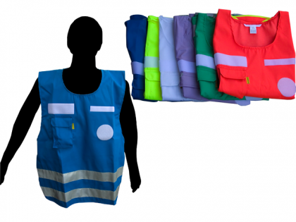 Kennzeichnungsweste - Ponchoform, warngelb - Auslaufmodell