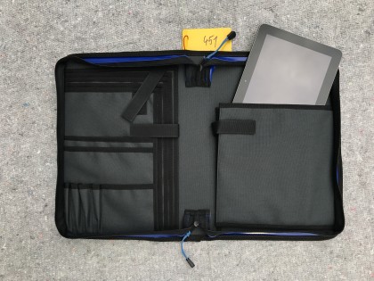 Tablettasche, Tabletorganizer, Dokumententasche, Einsatzleitertasche, Organizer, DIN A4, ca. 5cm R�ckenbreite, blau