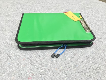Tablettasche, Tabletorganizer, Dokumententasche, Einsatzleitertasche, Organizer, DIN A4, ca. 5cm R�ckenbreite, gr�n