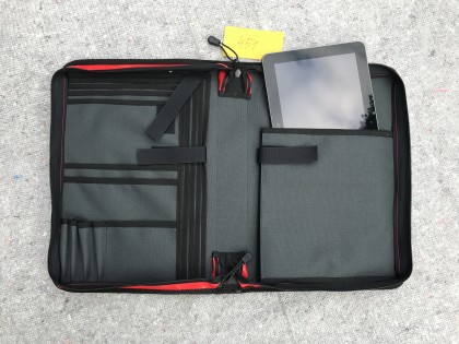 Tablettasche, Tabletorganizer, Dokumententasche, Einsatzleitertasche, Organizer, DIN A4, ca. 5cm R�ckenbreite, rot
