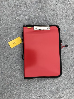 Schl�sseltasche 27, Einsatzleitertasche, Wachdiensttasche, Sicherheitsdiensttasche, DIN A4, rot , abwaschbar,