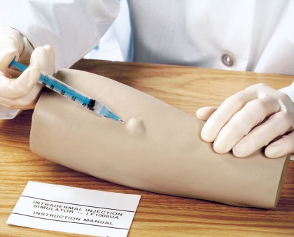 "Intradermal-Injektions-Simulator" , Gr��e: 33 x 28 x 13 cm, Gewicht: 0,9 kg