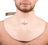 Simulations-�bungsplatte f�r Tracheostomie-Pflege